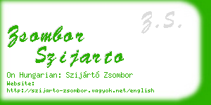 zsombor szijarto business card