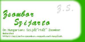 zsombor szijarto business card